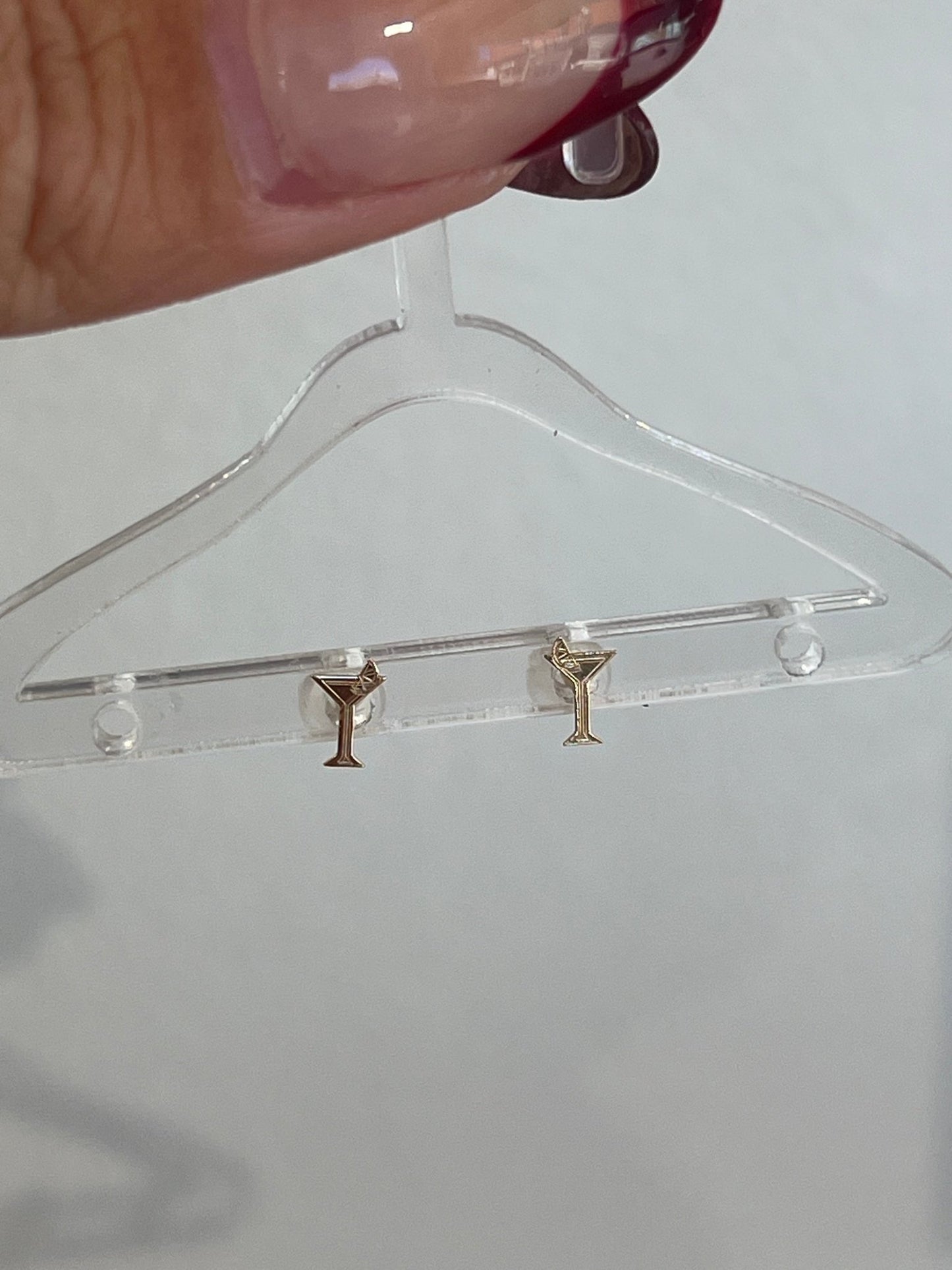 14k martini studs - gldn grl