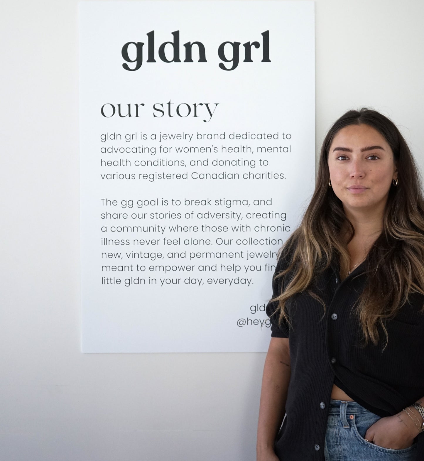 Summar, the founder of gldn grl