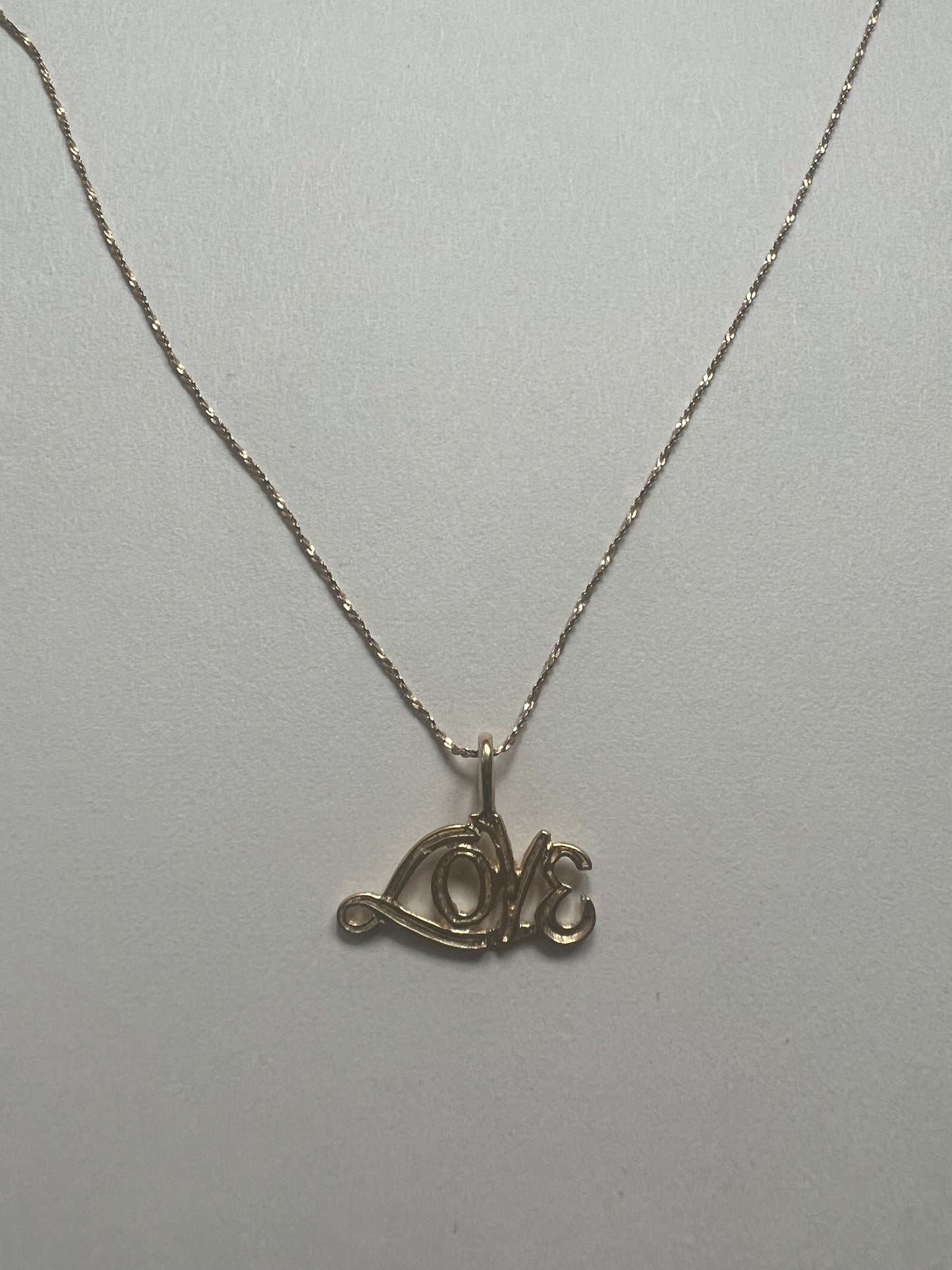 10k love necklace
