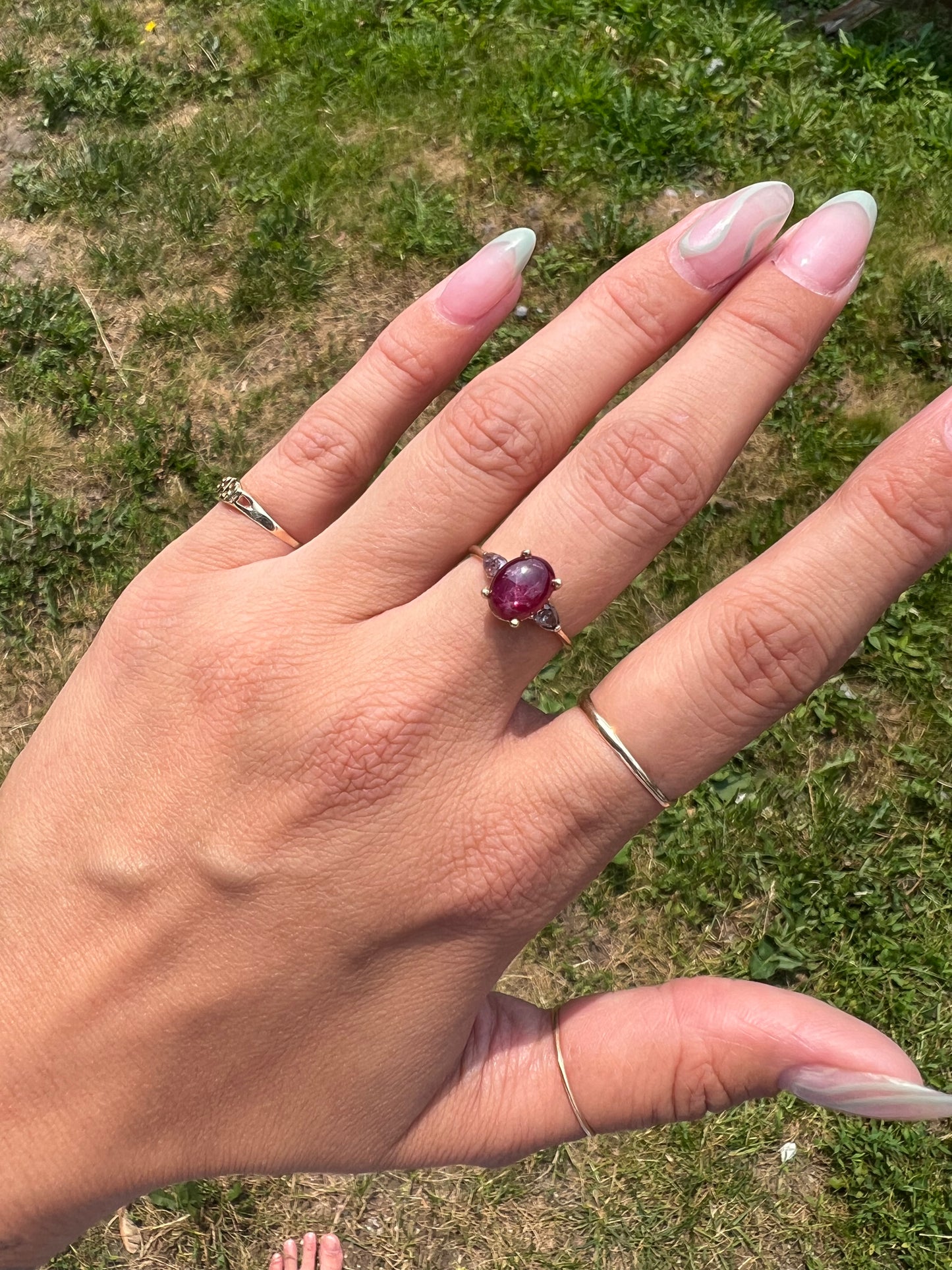 Star ruby ring