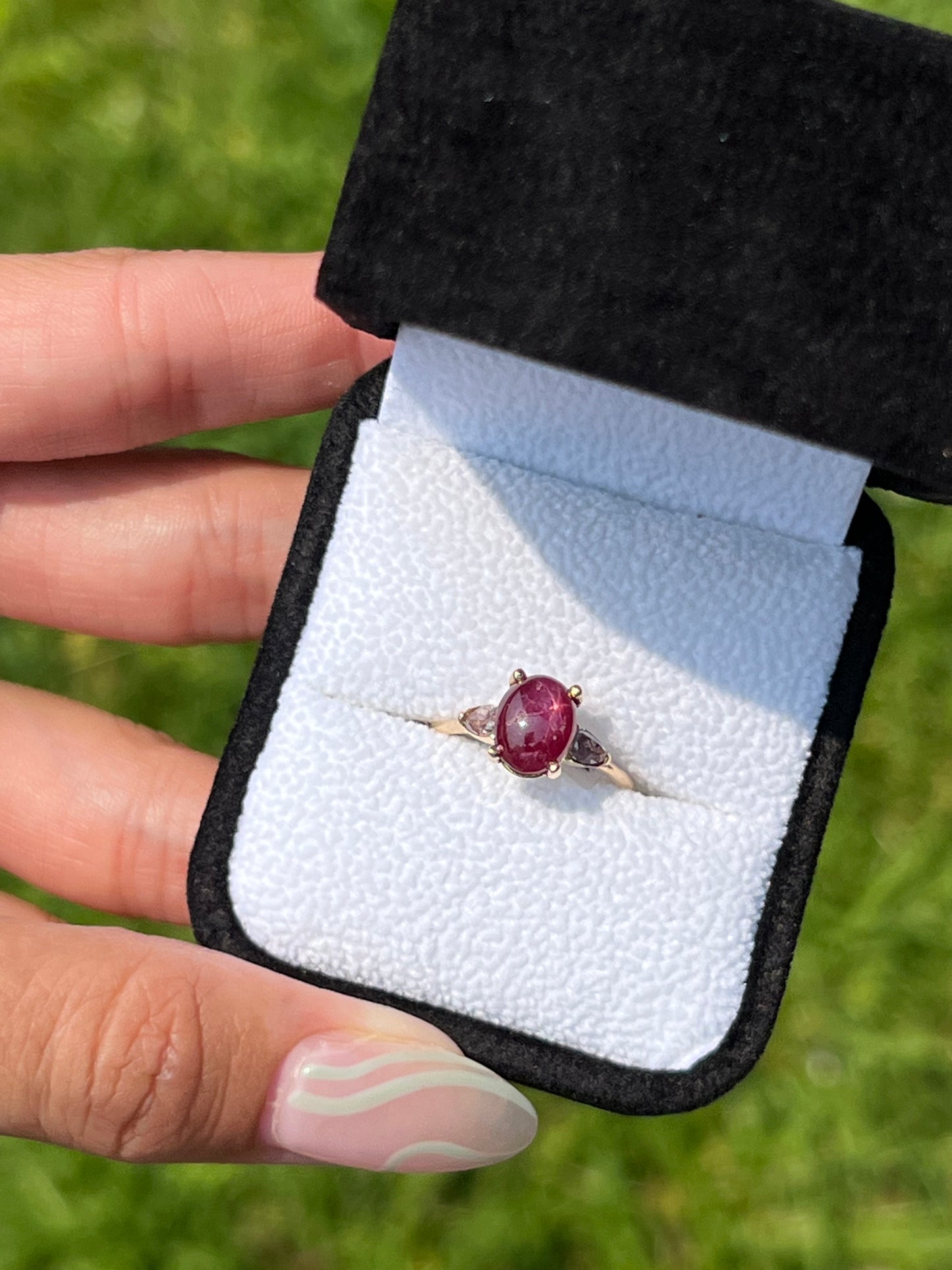 Star ruby ring