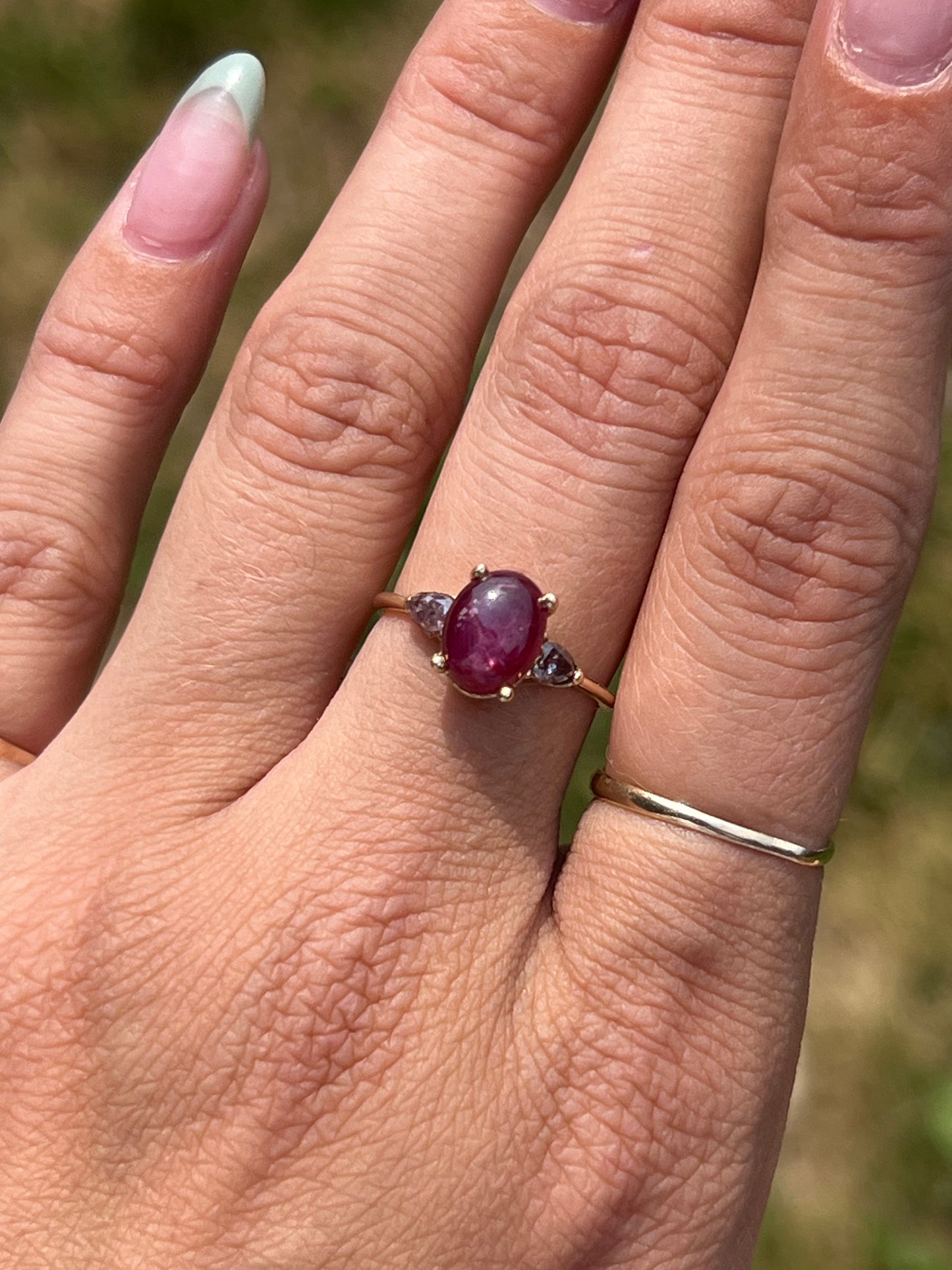 Star ruby ring