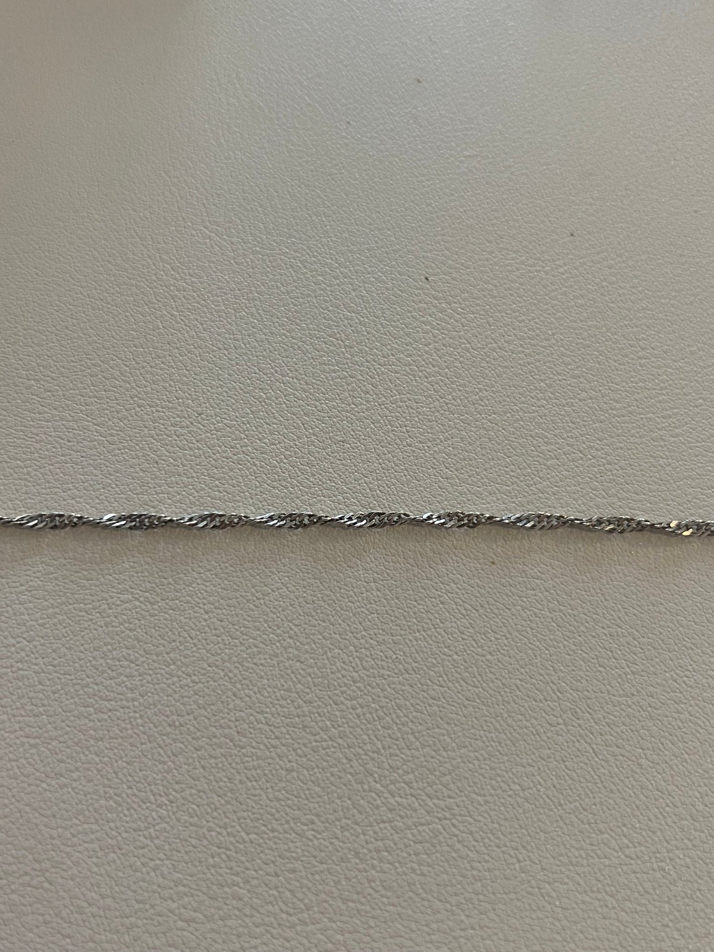 Silver rope chain bracelet - gldn grl