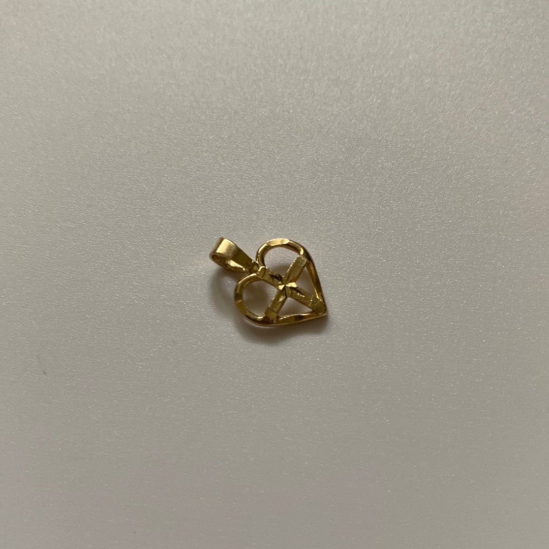 cross heart pendant