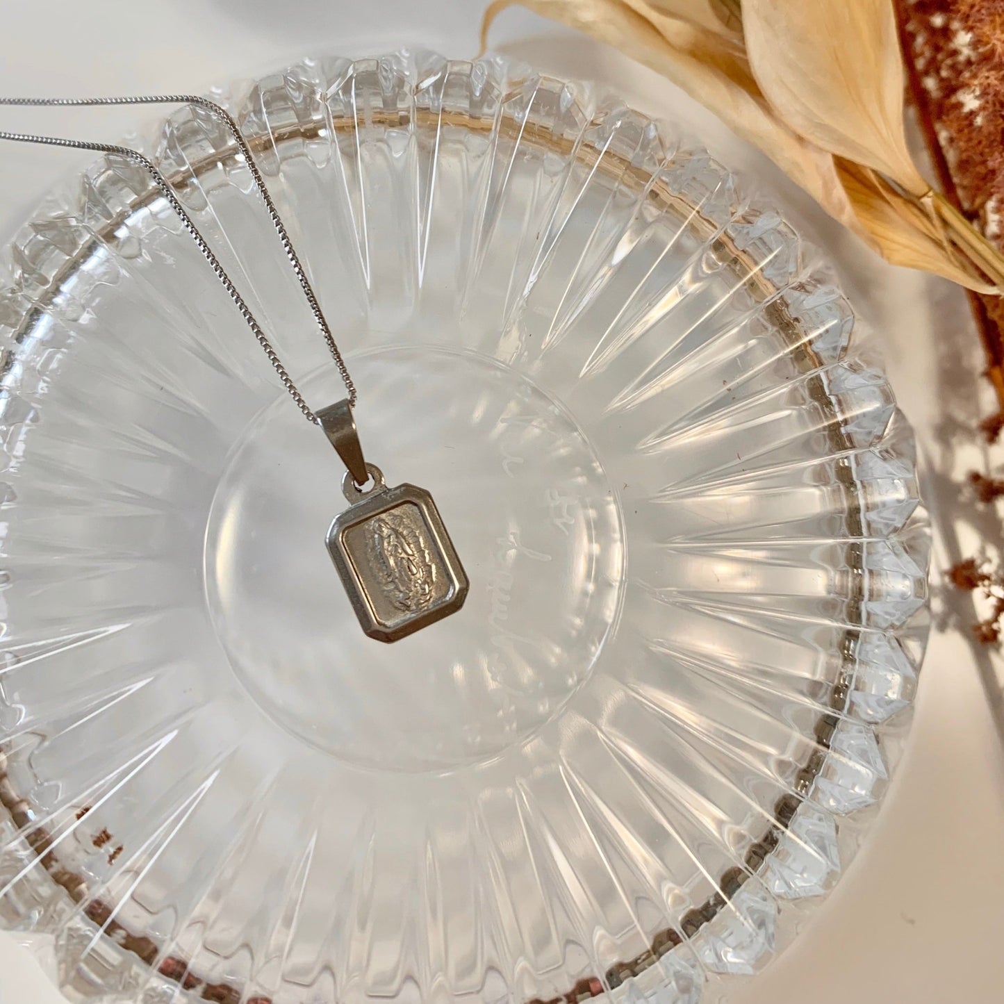 rhodium mother necklace