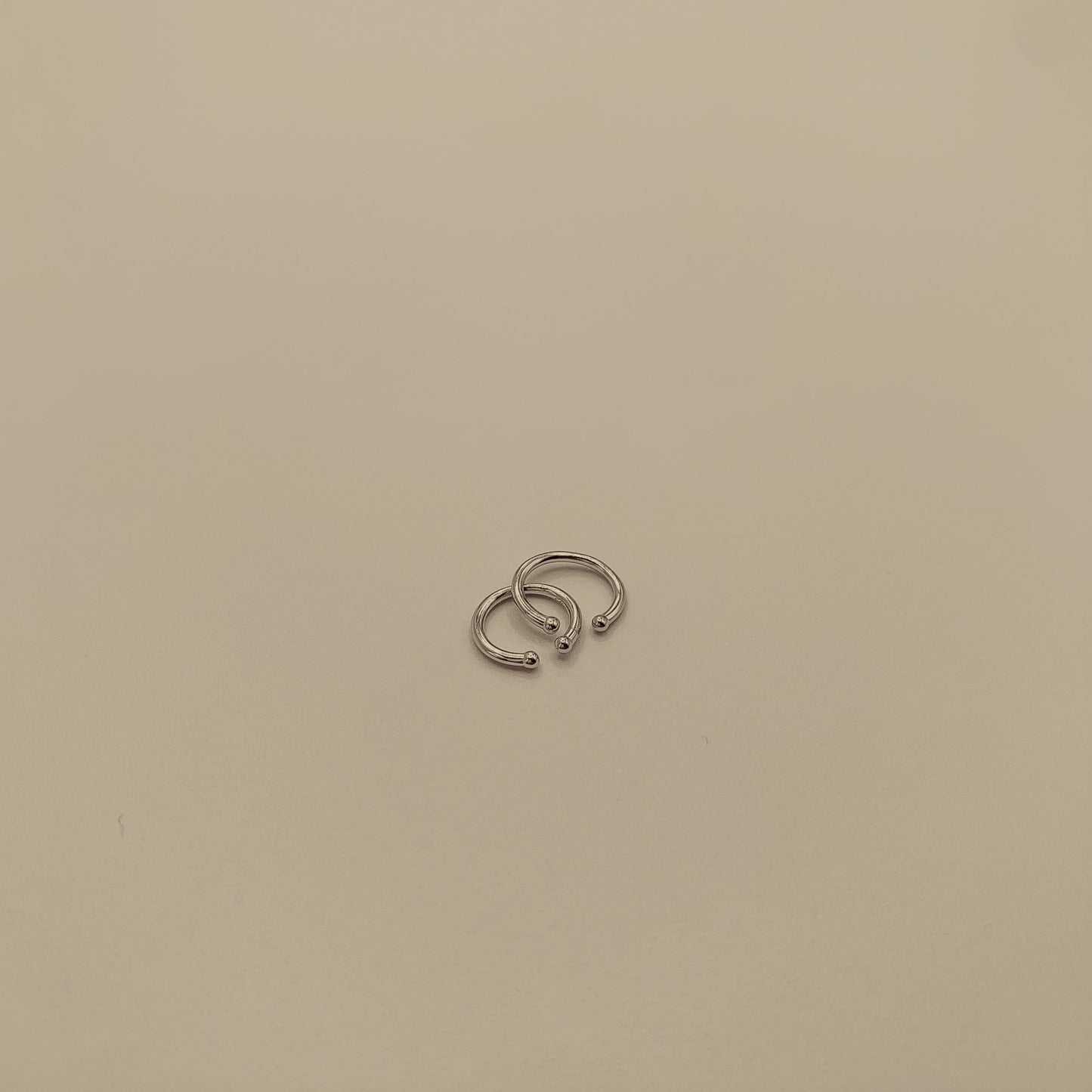 silver respect ear cuff