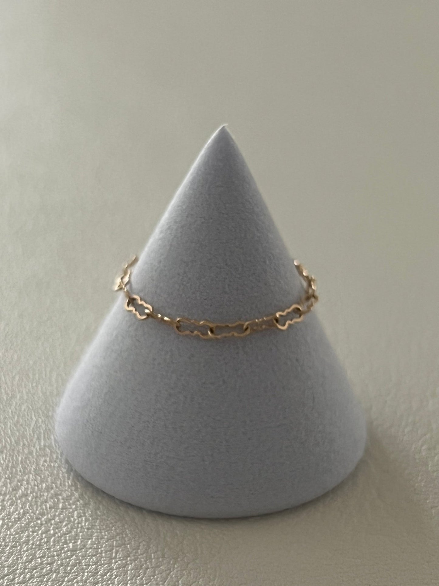 
                  
                    14k crinkle chain ring - gldn grl
                  
                