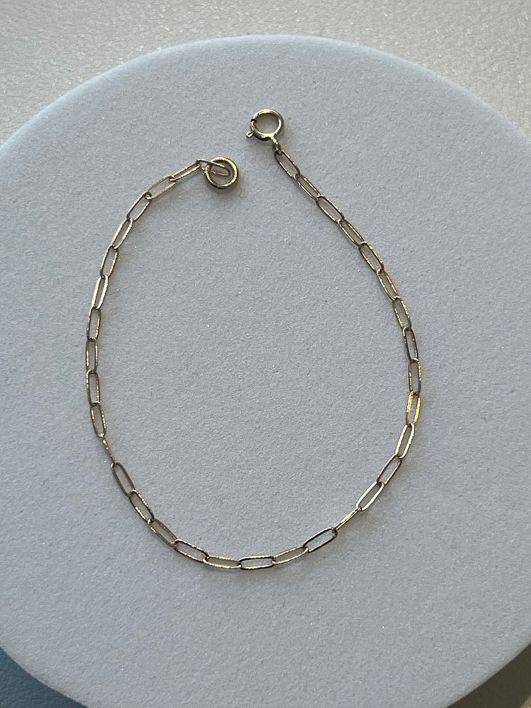 
                  
                    14k dainty paperclip bracelet - gldn grl
                  
                