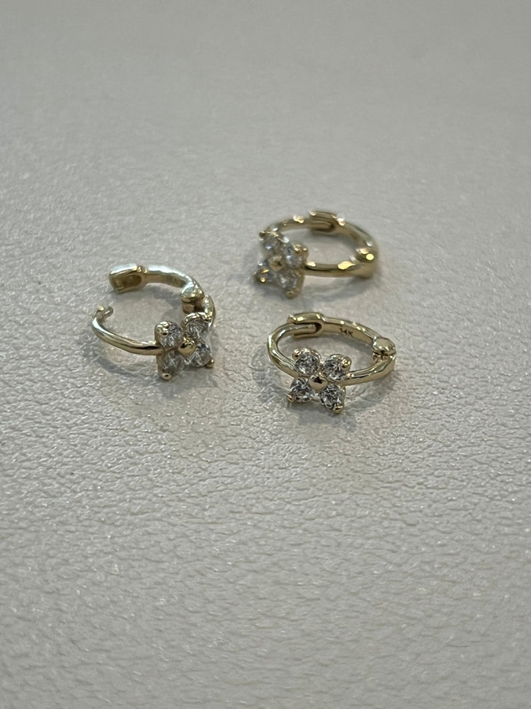 
                  
                    14k flower hoop - gldn grl
                  
                
