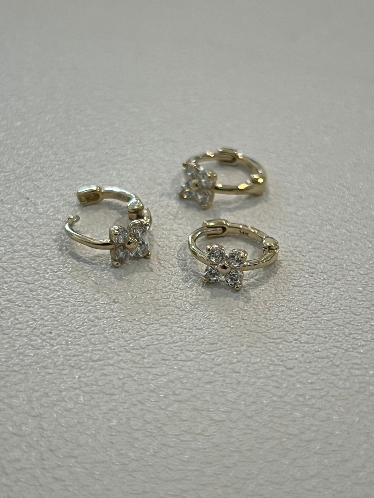 
                  
                    14k flower hoop - gldn grl
                  
                