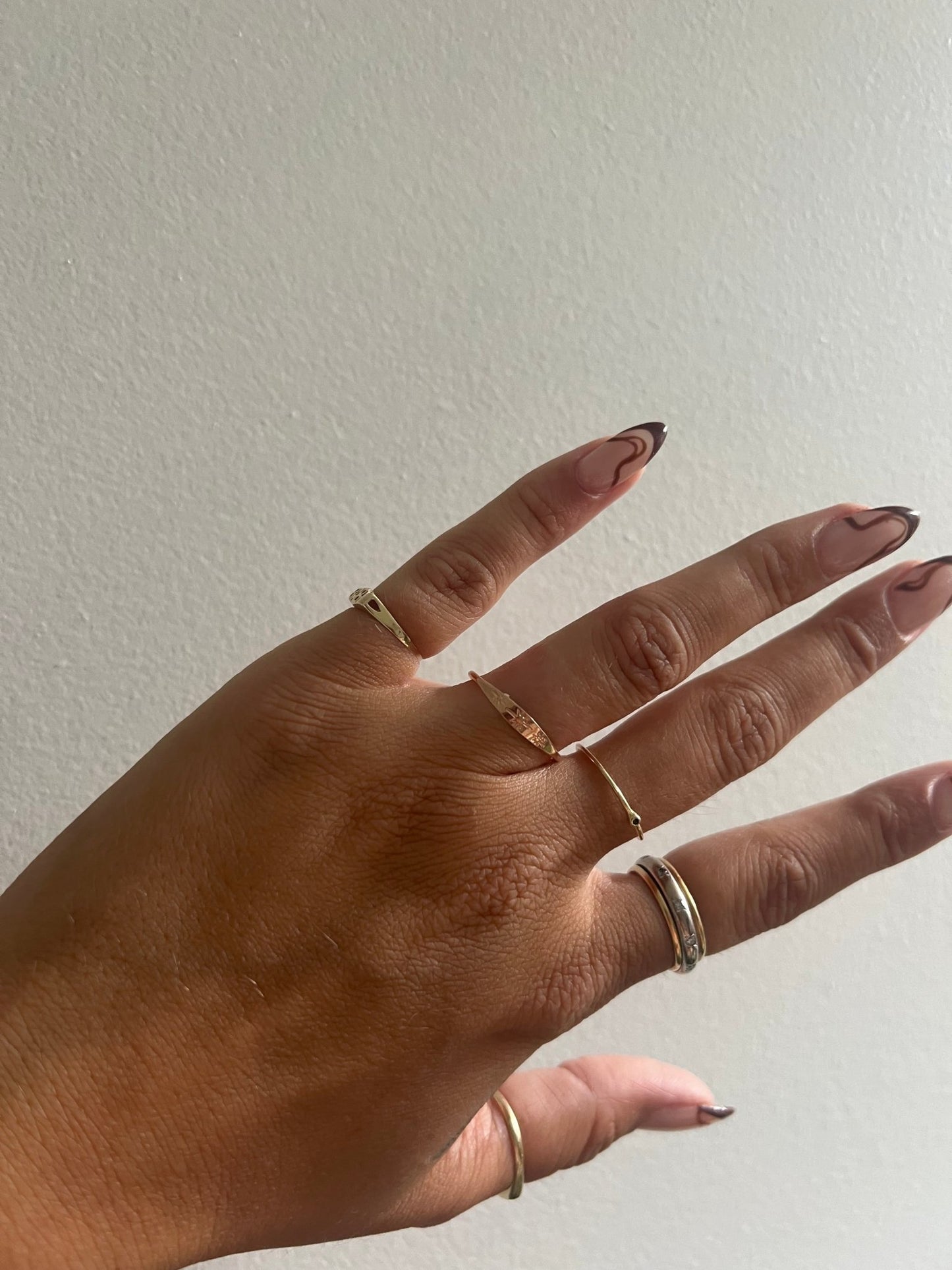 
                  
                    14k rose gold star ring - gldn grl
                  
                