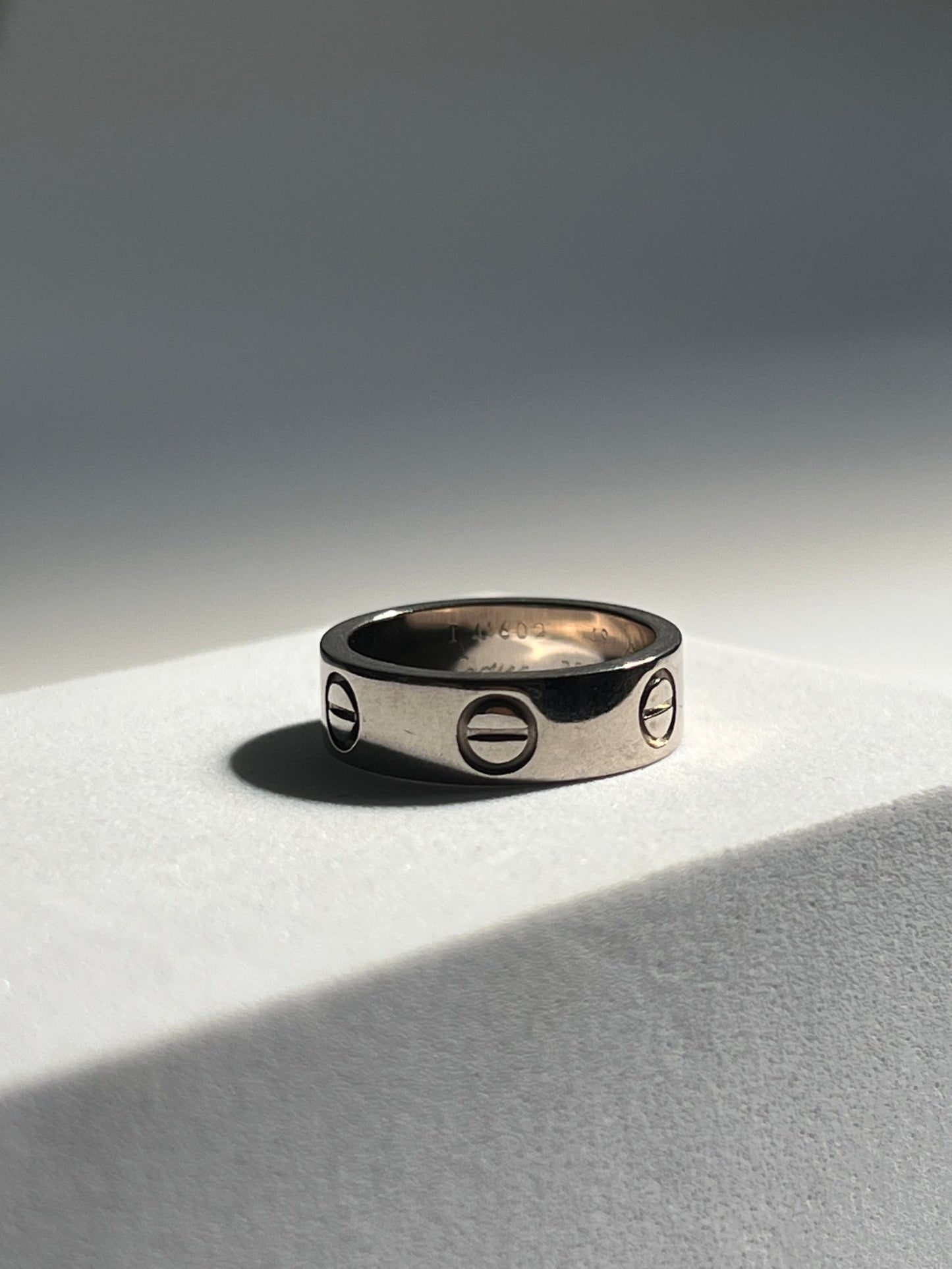 
                  
                    18k white gold Cartier Love Ring - gldn grl
                  
                