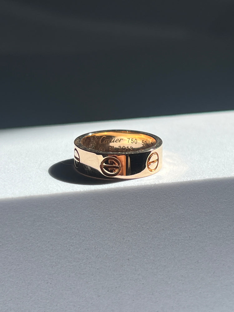 
                  
                    18k rose gold Cartier Love Ring
                  
                