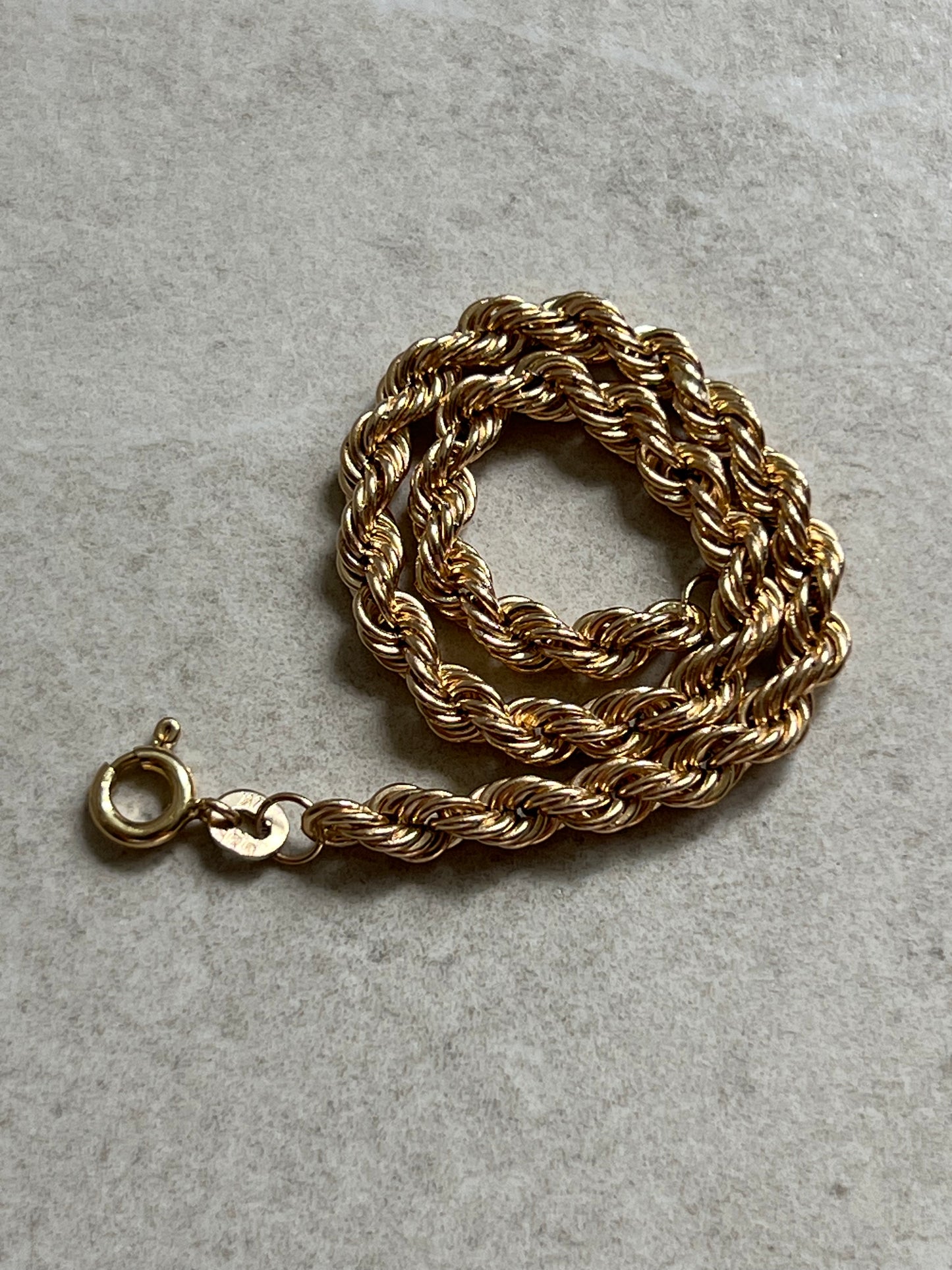 
                  
                    14k rope bracelet
                  
                