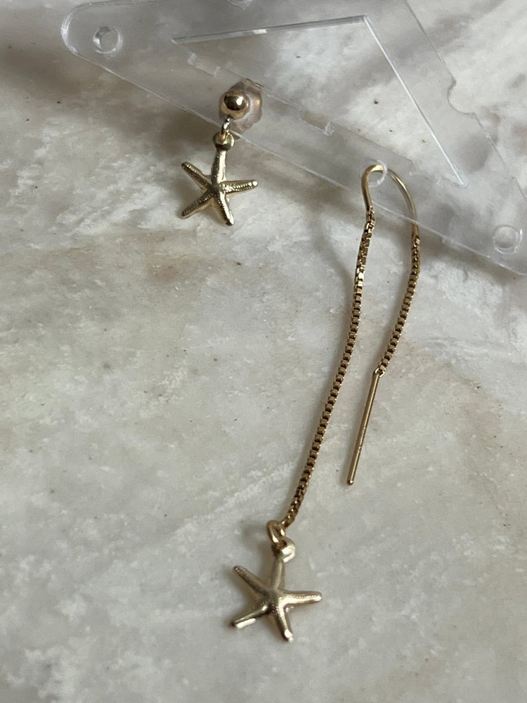 
                  
                    serene stud & threader earring - gldn grl
                  
                