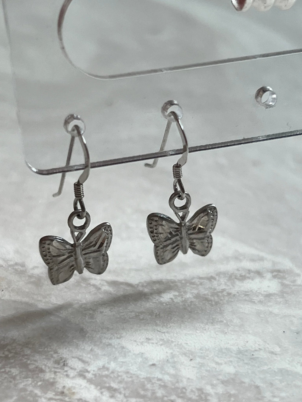 Silver butterfly earrings - gldn grl