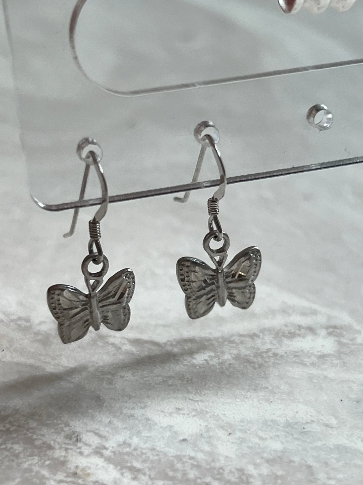 Silver butterfly earrings - gldn grl