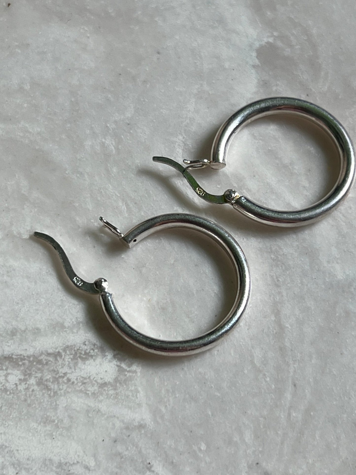 
                  
                    Silver hoops - gldn grl
                  
                