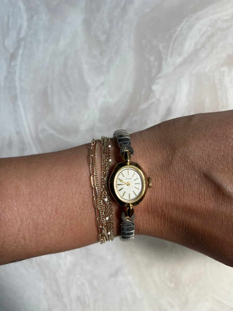
                  
                    Two - tone vintage winding watch - gldn grl
                  
                