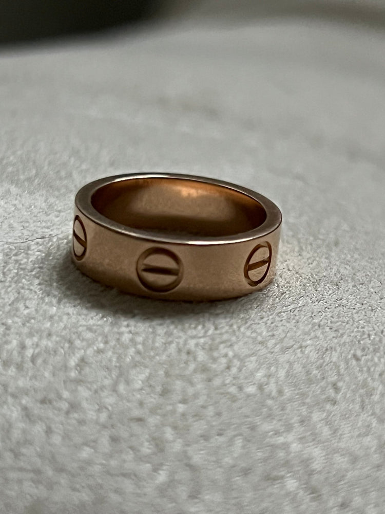 18k rose gold Cartier Love Ring - gldn grl