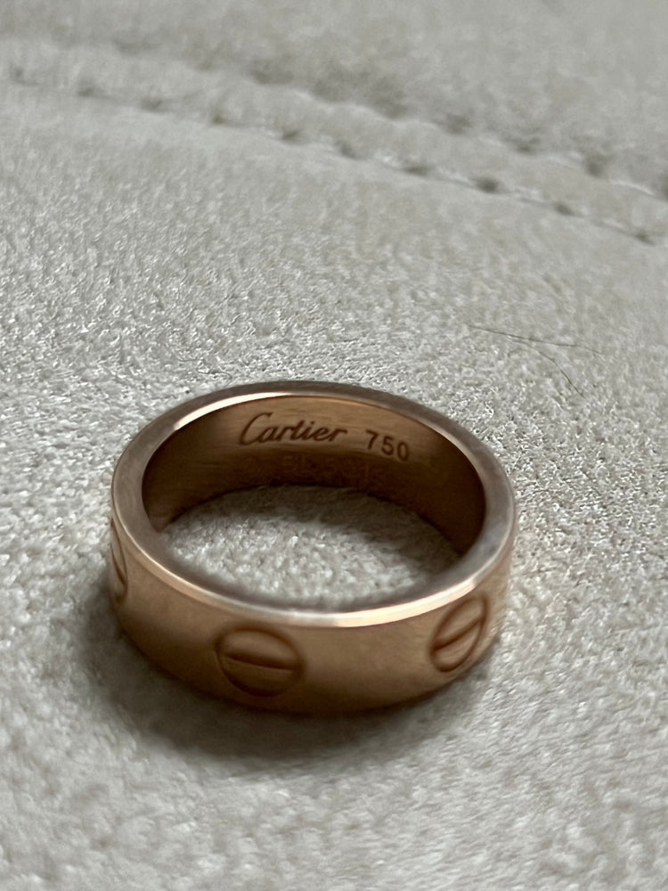 
                  
                    18k rose gold Cartier Love Ring - gldn grl
                  
                