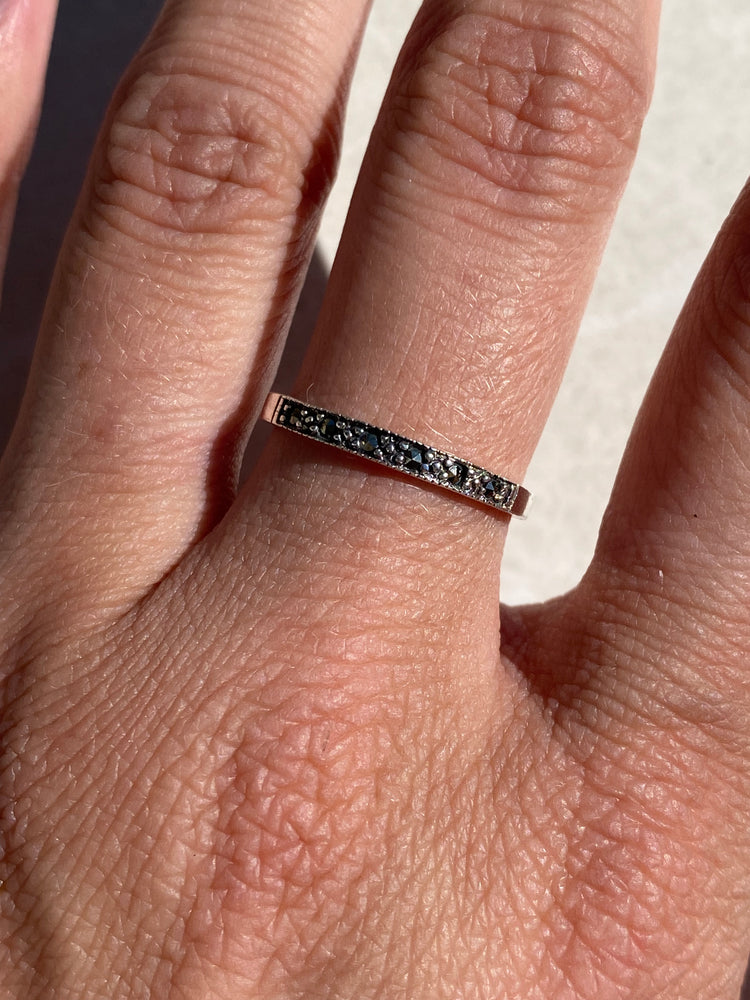 
                  
                    Silver marcasite ring
                  
                