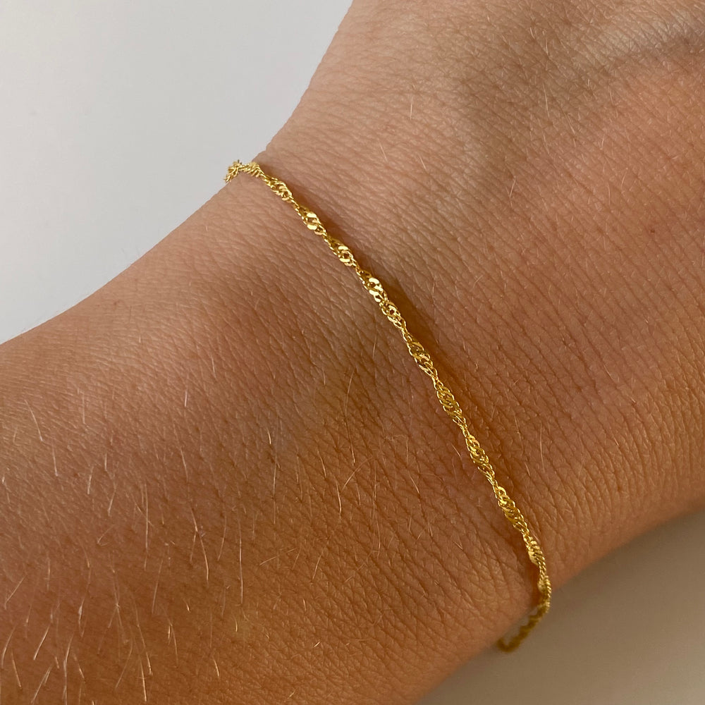 
                  
                    14k singapore bracelet
                  
                